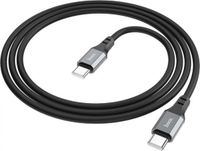 Hoco X86B USB-C naar USB-C kabel Zwart 1 meter 60W