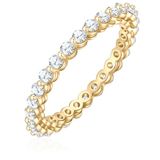 Glanzstücke München Ring Zilver Zirkonia Geel Goud 16 mm