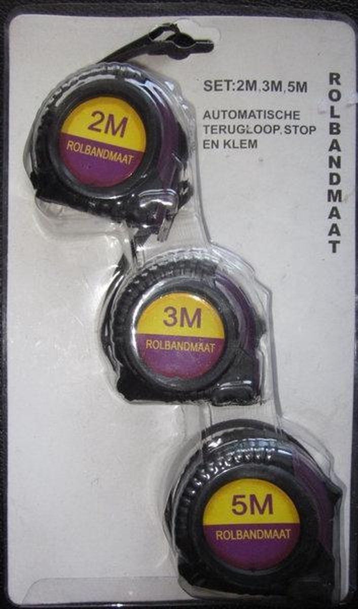 Prolotec Rolmaat set 3 stuks - 8717853960017