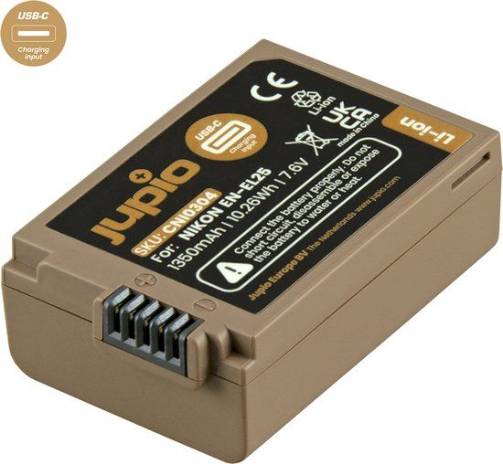 Jupio EN-EL25 Ultra C (USB-C Input) 1350mAh
