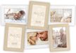Zep Houten multi Fotolijst Favignana Bruin / Wit voor 6 foto's 10x15 (formaat 48x34 cm) - DB886