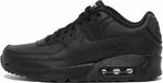 Nike Air Max 90 Sneakers Unisex GS Zwart Leer Maat 38
