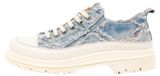 Art Unisex. 11894T250003_0B0 Sneakers 1894T Birmingham bleu (37), Tissu, 3 à 5 cm, Lacets, Décontracté