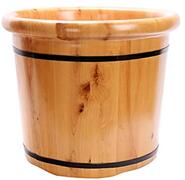 XXF-Shop Wooden Foot Basin, massief houten voet bad, Pedicure Bowl Spa Massage Pedicure Barrels Household voetenbad Barrel, stimulator (Color : A)