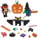 Baker Ross FN657 Halloween Bouwsteenset, Set van 4, Griezelige Halloween-Knutselsets voor Kinderen