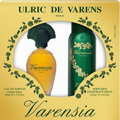 Ulric de Varens Varensia Gift Set for Women - Eau de Parfum Spray 50ml & Deodorant Spray 125ml