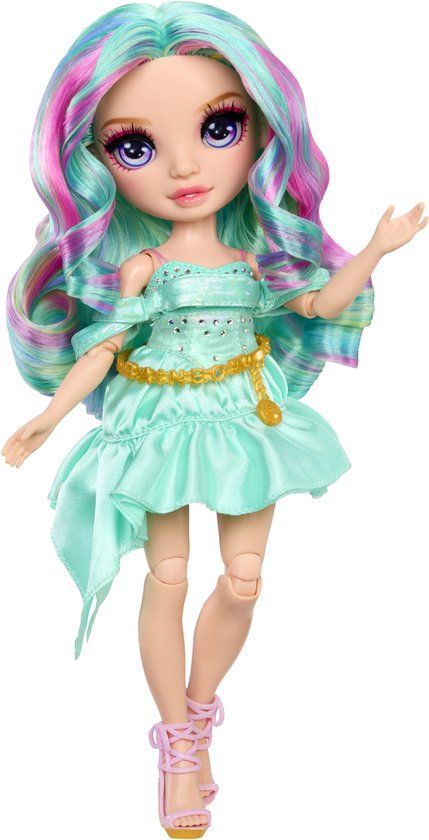 Rainbow High Be Dazzling-modepoppen - Céline Turquoise (groenblauw) met bedazzle-tool en glinsterende strass-steentjes