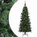 vidaXL Kunstkerstboom met kerstbal 120 cm 150 LED's Warmwit PVC en PE