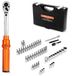 VEVOR Click Momentsleutel 1/4-Inch Aandrijving 2,3-27,1 Nm Dubbelzijdig Oranje