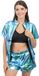 Chaks Set Jas en Broekje Blauw Iriserend - Maat S