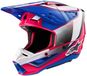 Alpinestars S-M5 Sail Helm ECE 22.06 Wit Diva Roze Enamel Blauw Glanzend Maat XXL