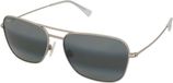 Maui Jim Naauao 675-17A Zonnebril Vrouwen Zwart Kunststof Glas