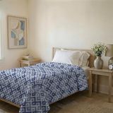 Bedrukte BASIC Bedrukte zomerquilt Rombi 160x240cm