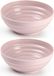 Plasticforte - Bol - 8x - plastique - D13x5 cm - vieux rose