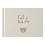 Fyllbooks - Mijn Echo Boekje - Fotoboekje, Echo Bewaarmap - Invulboek voor Echofoto's - Teddy