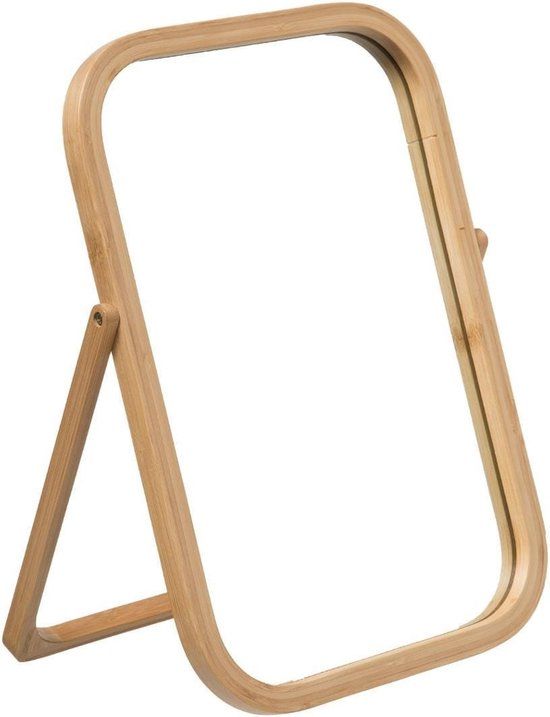 5five Draaibare bamboe spiegel H 39 cm - Houten - Makeup Spiegel