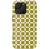 Selencia Vivid Backcover met MagSafe voor de Apple iPhone 16 Pro Max - Check This Olive