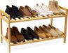 Merkloos Relaxdays Schoenenrek Stapelbaar - Bamboe - 40x69x27 cm