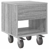 vidaXL Nachtkastje Grijs Sonoma 40,5 x 40 x 48 cm Bewerkt hout