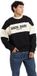 Guess Jeans Sweatshirt rayé horizontal noir XS homme
