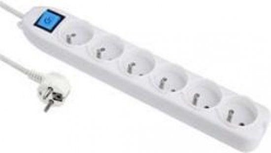 DLH DY-WU2911 power uitbreiding Indoor 1.5 m 6 AC outlet(s) White