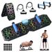 Planche de pompes - Planche de pompes - Pliable - Charge de 100 kg - Planche d'entraînement avec zones codées par couleur