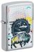Zippo Stormaansteker, Abstract Bison, geborsteld chroom, afbeelding in kleur, navulbaar, herbruikbaar, windbestendig design, geschenkdoos, Made in USA
