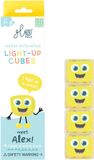 Glo Pals Light-Up Cubes - 4 stuks - Geel - Voor kinderen vanaf 3 jaar