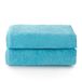 Fijalo Top Towel Plus Grote badhanddoeken, 2 handdoeken of washandjes, 50 x 100 cm, 100% katoen, Aguamar