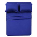 Best Season Luxe zachte microvezel diepe zaklakenset, kreuk- en vervagingsbestendig, 4-delig