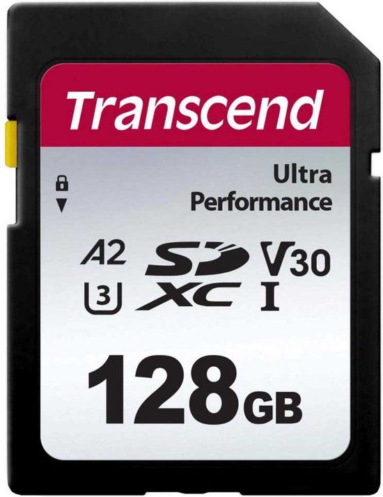 Transcend 128GB SDXC 340S - 160MB/s Read - 90MB/s Write