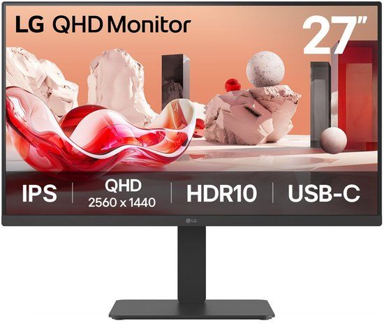 LG 27BA65QB-B.AEU Serie - Monitor - 27 inch - IPS - QHD