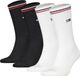 Tommy Hilfiger unisex tommy jeans 4P sokken iconic zwart & wit