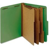 Pendaflex Classificatiemappen, standaard, 3 verdelers, ingebedde bevestigingsmiddelen, 2/5 gesneden tab, donkergroen, brief, 10/BX (24097)