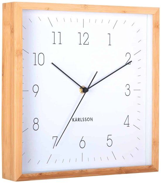 Karlsson Wandklok Neat Cuadrado - Wit