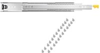 Merkloos / Sans marque Shanghai Sishun Technology Co., Ltd Ladegeleiders met Volledige Uittrekbaarheid, 1 Paar, Afsluitbare Telescopische Geleiders, 1500 mm, Draagvermogen 113,4 Kg, Zijdelings Gemonteerde Glijrail met Kogellagers en Vergrendelingsmechanisme