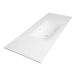 BRAUER Glacier wastafel 120x46x2cm - 1 wasbak - 0 kraangaten- fine stone - mat wit WT-GL120-10MW