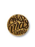 Engraved House Christmas Time Beuken Hout Onderzetter