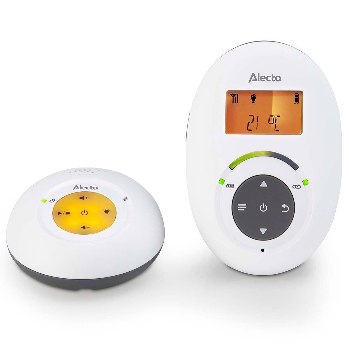 Alecto DBX-125 - DECT Babyfoon - Met Nachtlampje, Terugspreekfunctie & Slaapliedjes