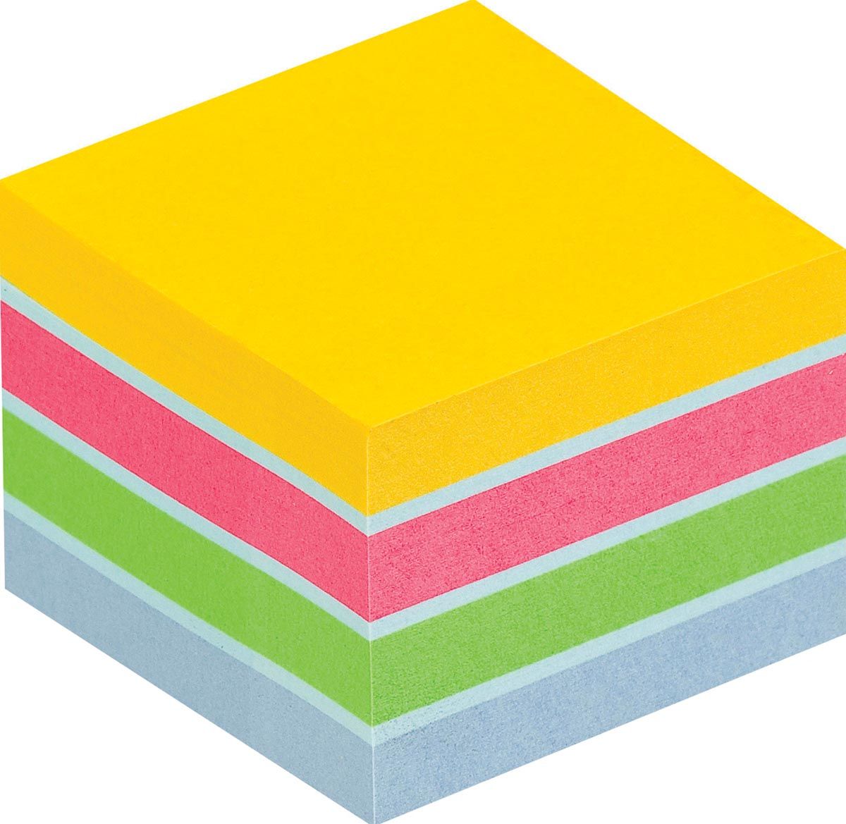 Post-it Kubus 51 x 51 mm Diverse Kleuren 400 vellen