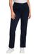 Ulla Popken Dames grote maten plus size basic stretchbroek Mony, kleurecht, licht smal toelopend 802969, Donkerblauw, 36W x 32L