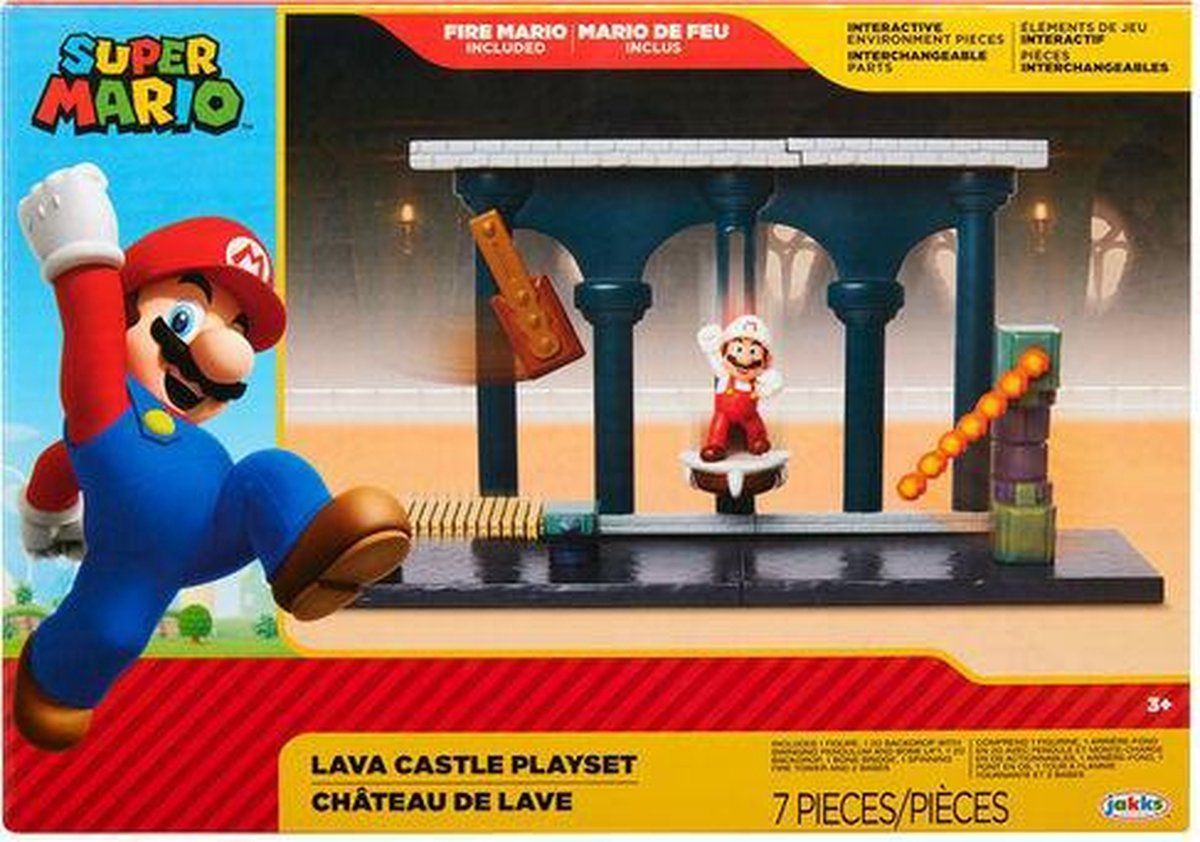 Nintendo Super Mario speelset lava kasteel - World of