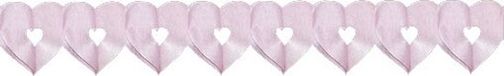 Haza-Witbaard Rose guirlandes à thème de cœurs en papier - 6 mètres