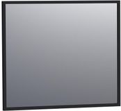 Brauer Onyx Spiegel - 80 cm - Rechthoekig - Zwart Geborsteld Frame