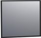 Brauer Onyx Spiegel - 80 cm - Rechthoekig - Zwart Geborsteld Frame