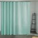 Bol Rideau de douche extra long pour la salle de bain, rideau de bain en textile anti-moisissure pour baignoire et douche, rideau en tissu lavable antibactérien avec 16 crochets, extra large, vert menthe 240x180cm.