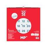 MP Wandkalender 2026, maandoverzicht, januariweergave, december (12 maanden), jaarplanner 2026, neutrale maandplanner, 30 x 30 cm