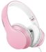 Merkloos Koptelefoon hoofdtelefoon met microfoon - Bedraad - 1,45 m - Parel roze