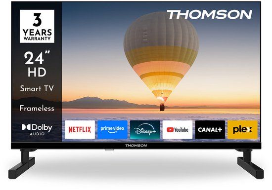 Thomson 24HT2S15 tv 61 cm (24") HD Smart TV Wifi Zwart