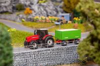 Faller MF Tractor met haksel-aanhanger (WIKING)